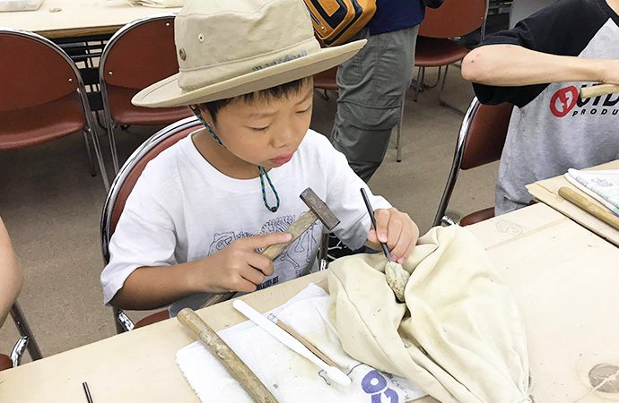 化石発掘体験「発掘したサメの歯？」・福島県 アンモナイトセンター